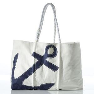 Sea Bags Navy Anchor Tote